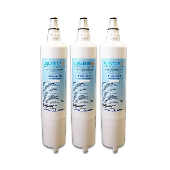 3x LG 5231JA2006A/LT600P Fridge Water Filters by Aqua Blue H20