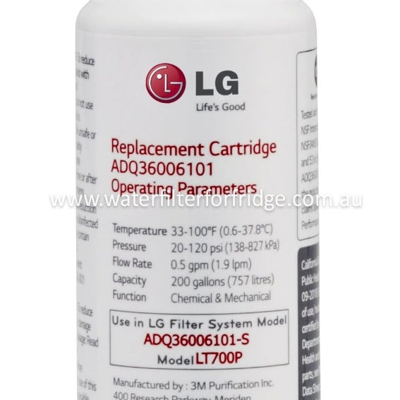 BULK 4* LG ADQ36006101 LT700P Fridge Filter GENUINE FRIDGE FILTER