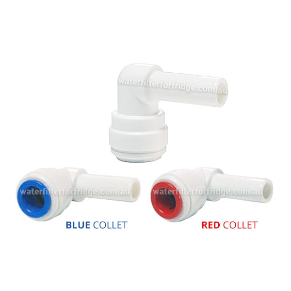 John Guest White Acetal Fittings Stem Elbow CI220808W 1/4 - 1/4