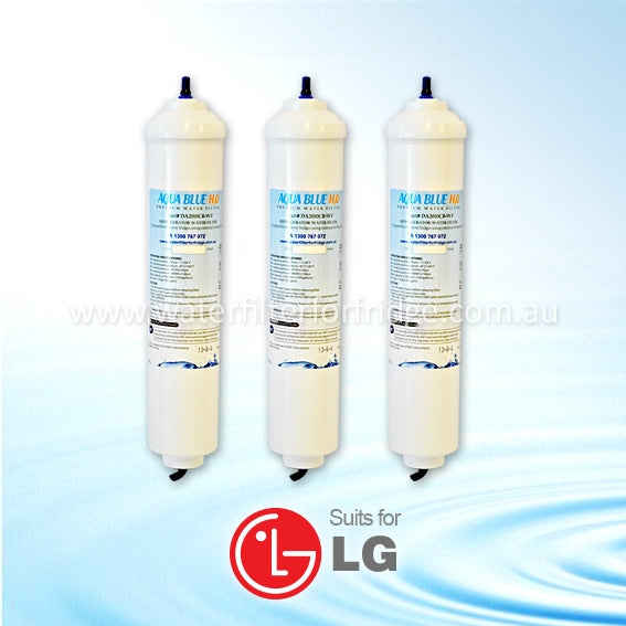 3x LG External Inline Fridge Water Filter BL9808, 3890JC2990A, DA2010CB Push Fit