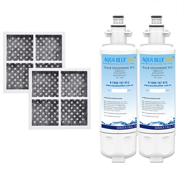 2X LG replacement filter ADQ36006101 with 2X Air filter ADQ73214404 Generic