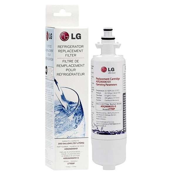 LG ADQ36006101 LT700P Genuine Fridge Filter + Air Filter LT120F