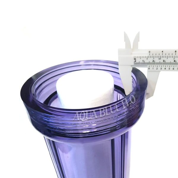 10 Inch Clear Big Blue Filter Housing with 5 Micron PP Sediment Water Filter, Reverse Osmosis Faucet, Connection Kit Set