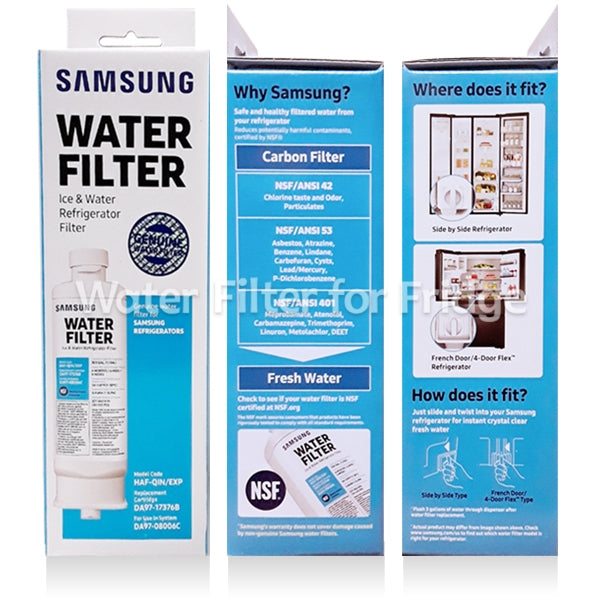 5X Samsung Genuine DA97-17376B Refrigerator Water Filter HAF-QIN/EXP