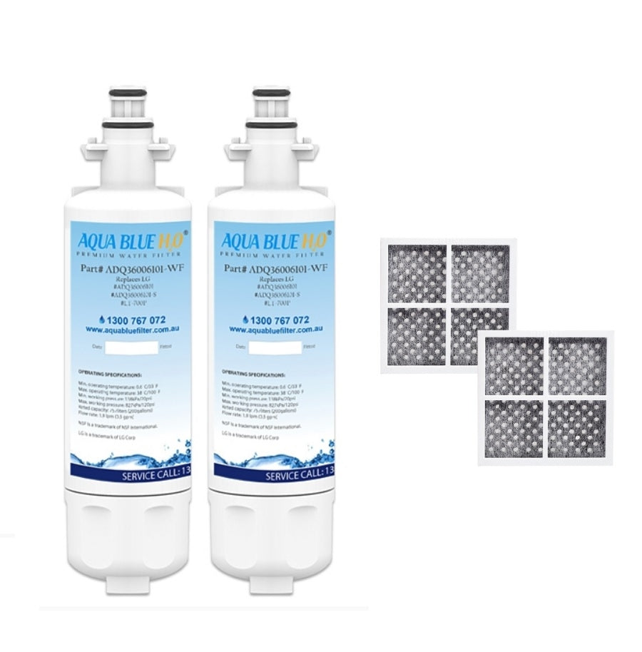 2X LG replacement filter ADQ36006101 with 2X Air filter ADQ73214404 Generic