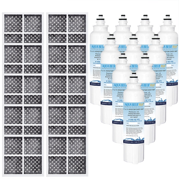 LG Replacement Water Filter ADQ73613401 LT800P with LG Air Filter ADQ73214404(LT120F)