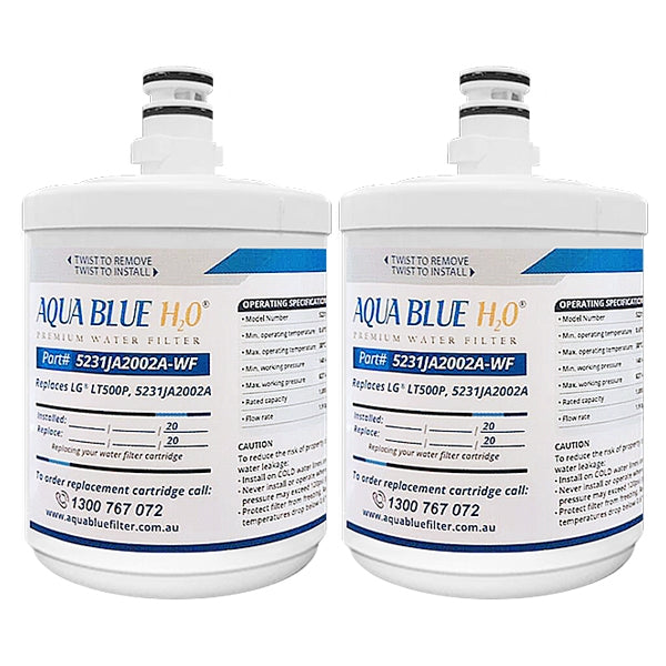 LG 5231JA2002A, LT500P Premium filter Aqua Blue H2O Replacement