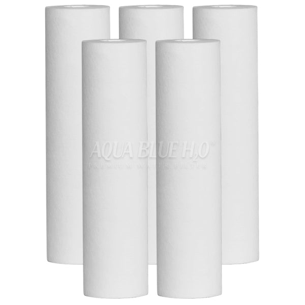 Aqua Blue H2O 10" Polyspun Polypropylene Sediment Cartridge 10 Mic Water Filter