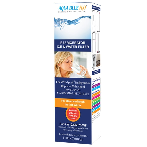 Whirlpool W10295370 FILTER1 Refrigerator Water Filter BY Aqua Blue H20