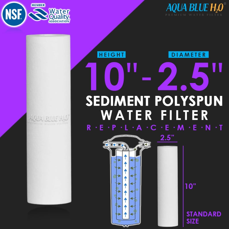2 x 0.5 micron sediment & 2 x 0.5 micron Matrikx PB1 lead removal cartridge 10"
