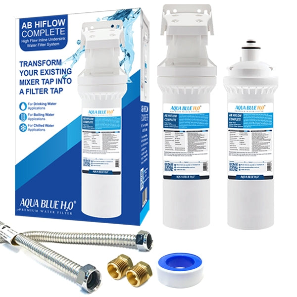 Aqua Blue H20 ABHIFLOW Inline High Flow Water Filter System