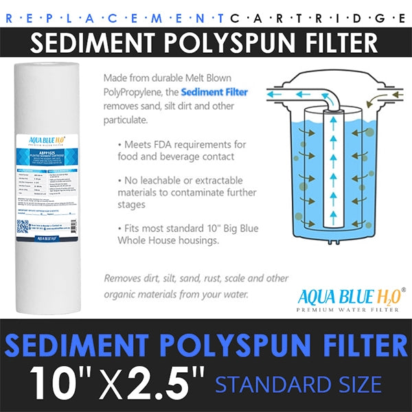Twin Caravan & RV Water Filter System with Sediment & Silver Carbon Block Filter
