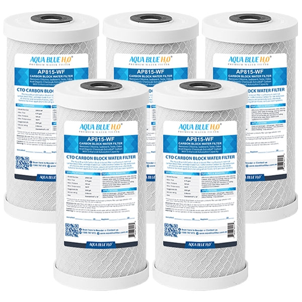 Aquapure AP815 5 Micron 10 X 4.5 Whole House CTO Carbon Filter