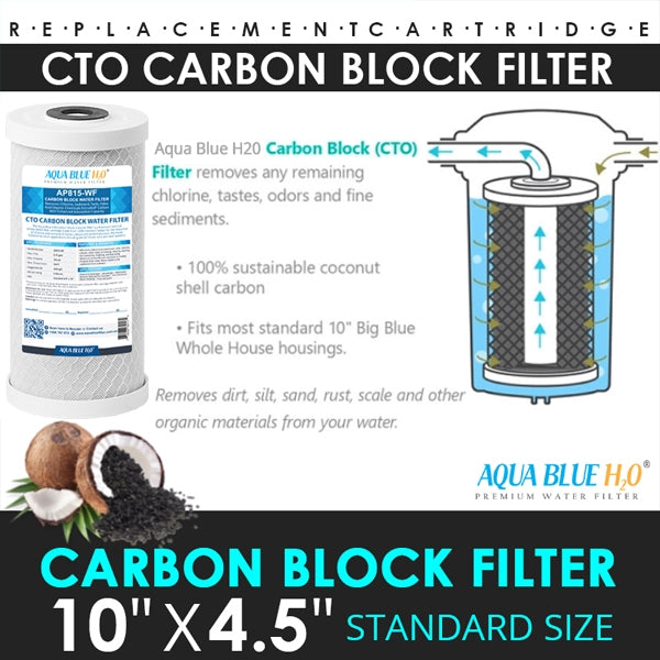3 Stage Big Blue Whole House System with Replacement Cartridge