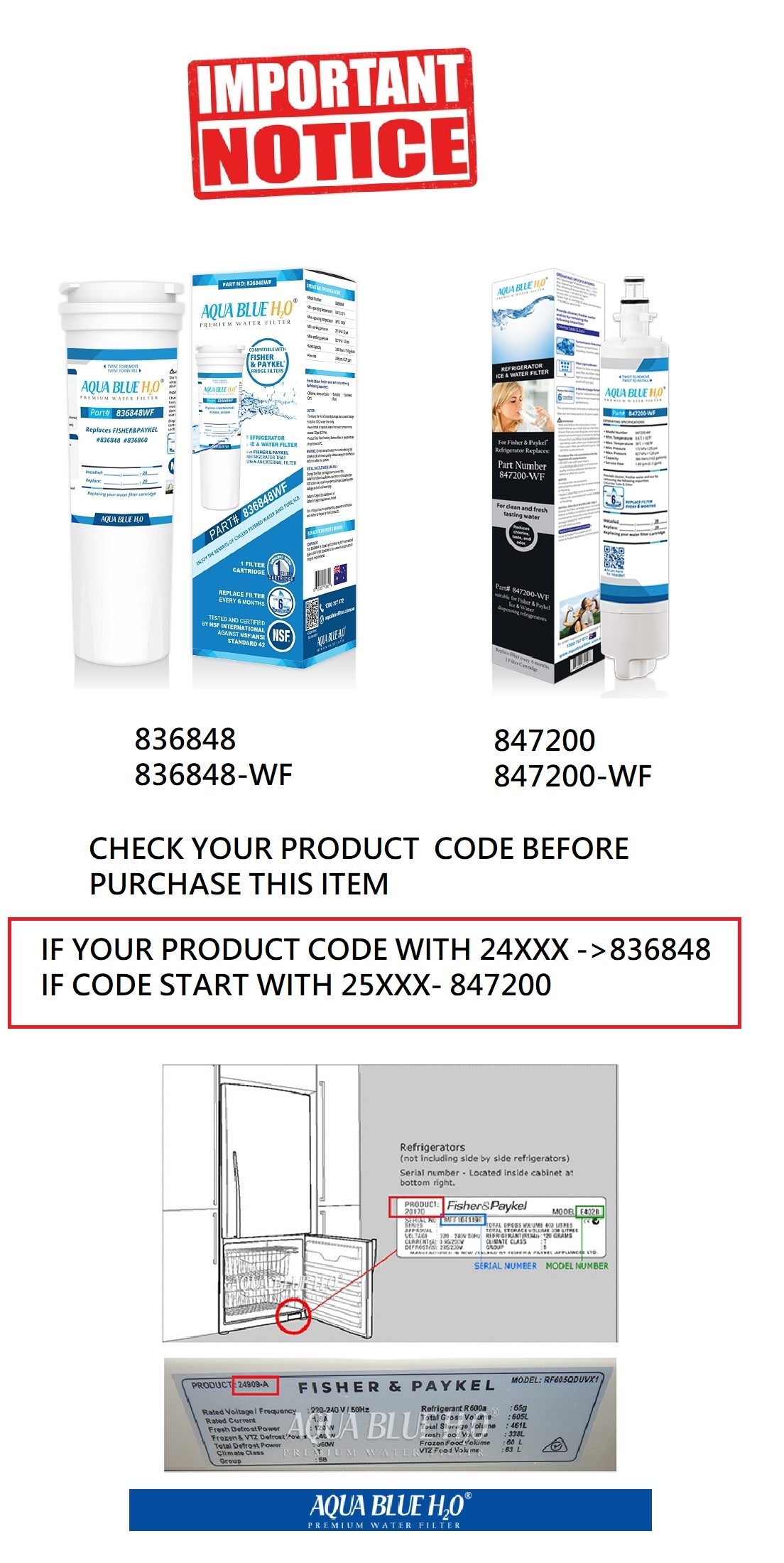 836848 847200 PRODUCT CODE