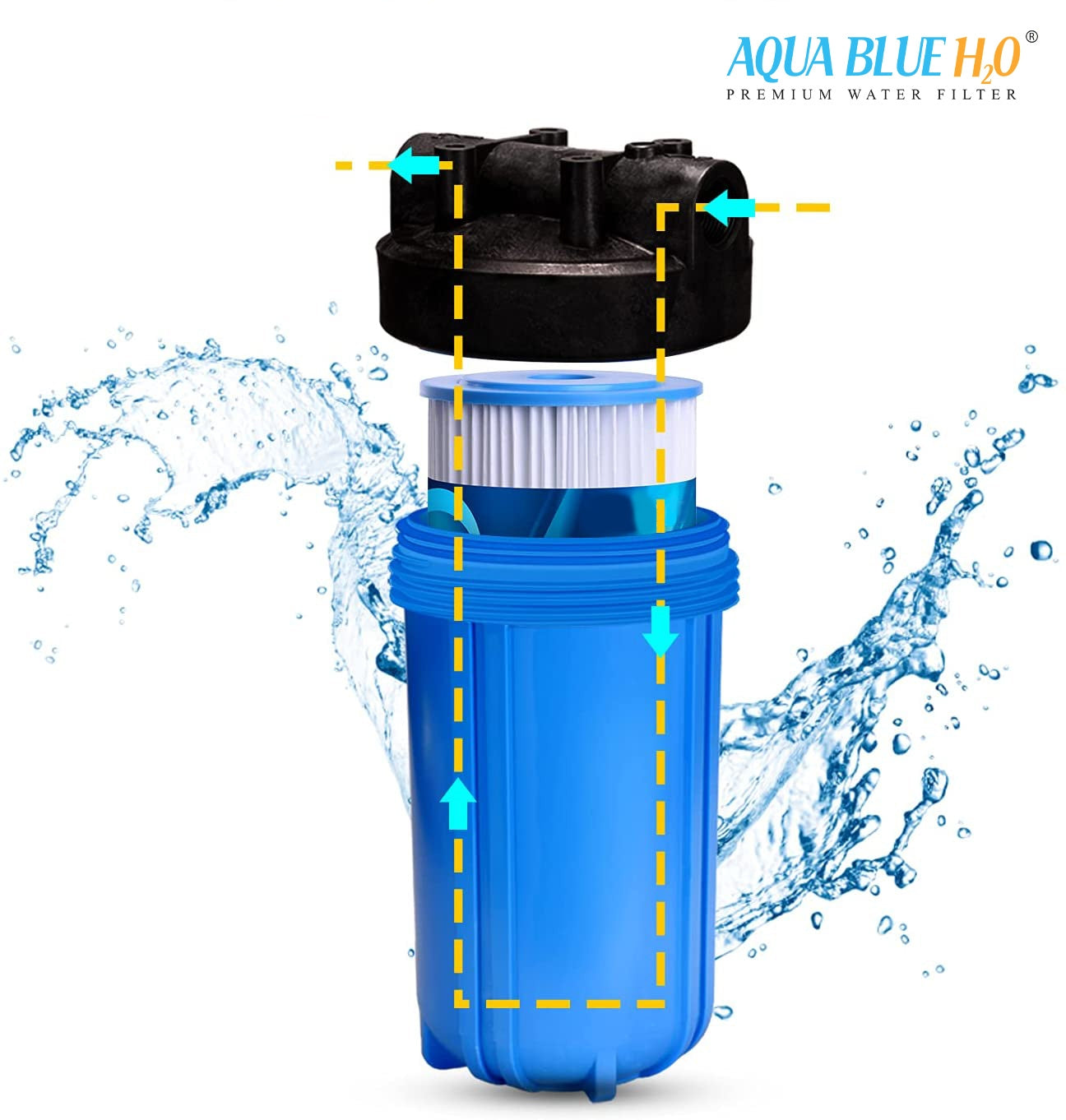 Compatible with Puretec PP Series PP05LD1 Polyester Pleated Sediment Cartridge, 10 inch, 5um