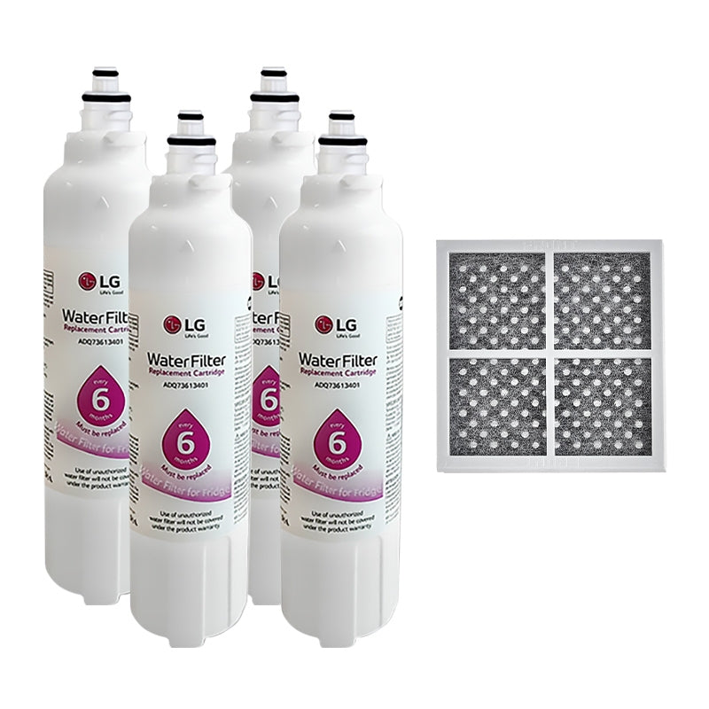 LG Fridge Filter and Air Filter Combo 4x LT800P + Air Filter LT120F