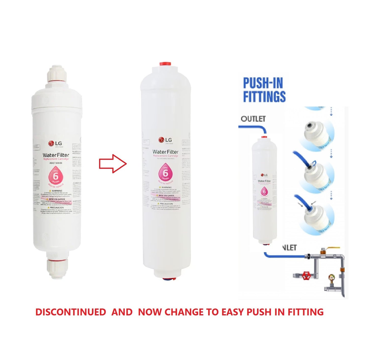 5x 5231JA2012A LG Fridge Filter