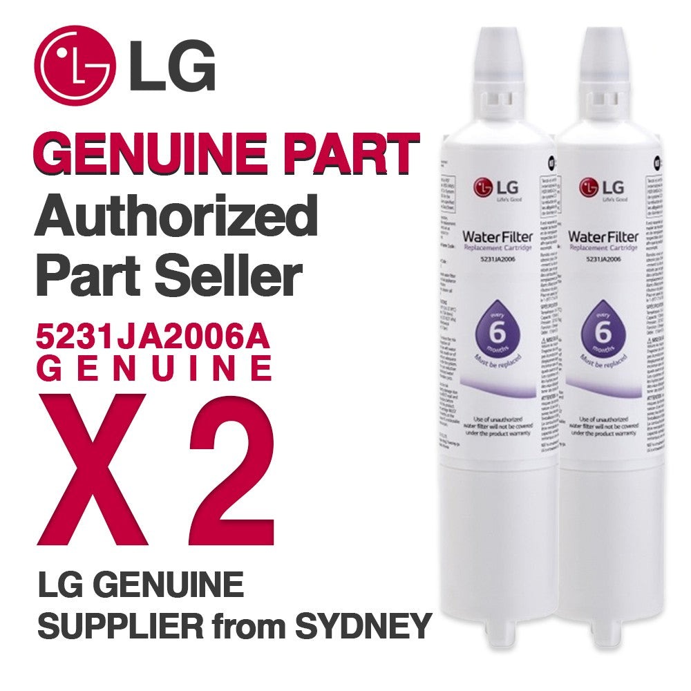2*LG 5231JA2006A/LT600P GENUINE FRIDGE WATER FILTER