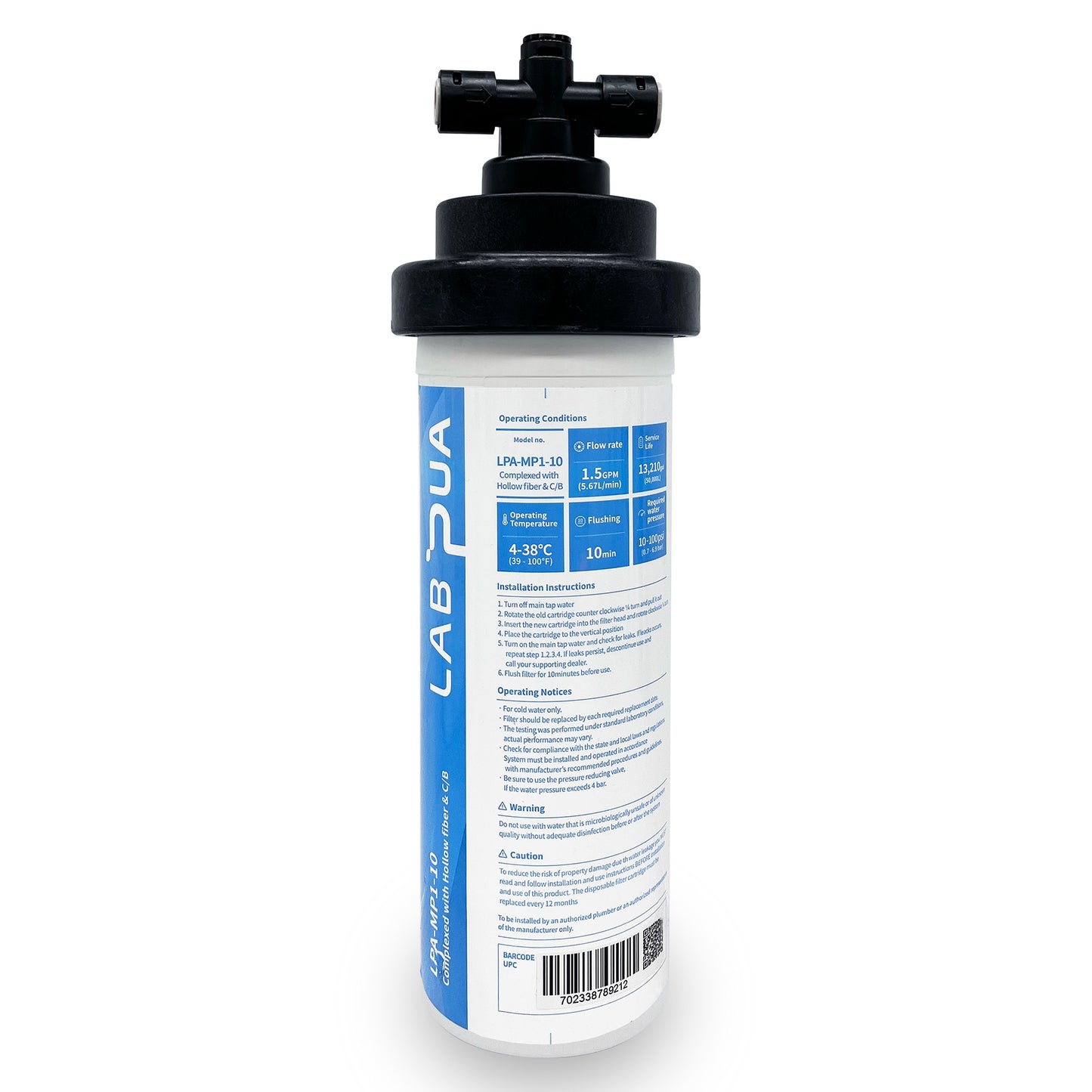 QC6533P Upgrade Kit - Lab Pua LPA-MP1-10 0.1 Micron 6 LPM 50,000 Liters
