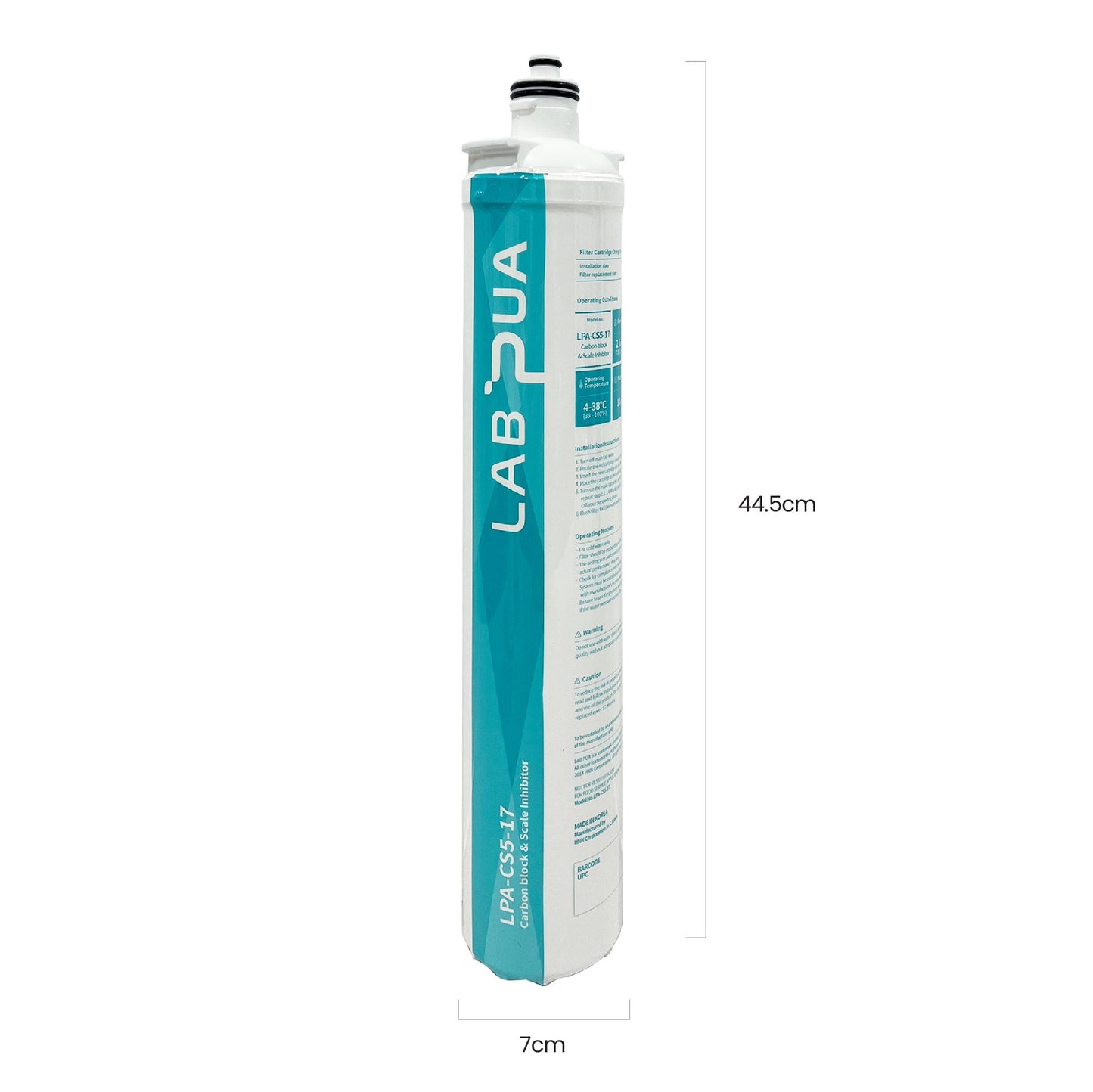 Lab Pua Residential High Flow Water Filter Kit LPA-CS5-17 17"