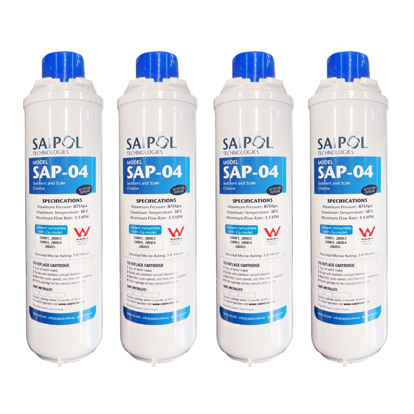 AX2-4F Replacement Filter, suits Zip 5 Star