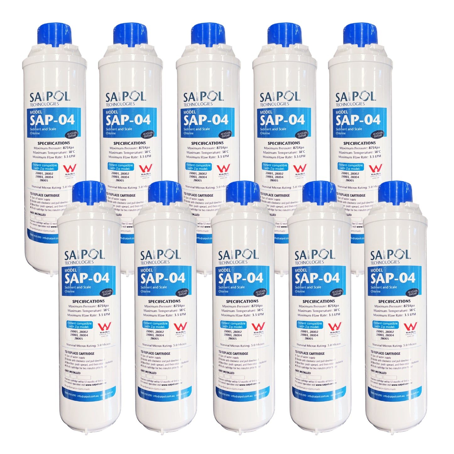 AX2-4F Replacement Filter, suits Zip 5 Star