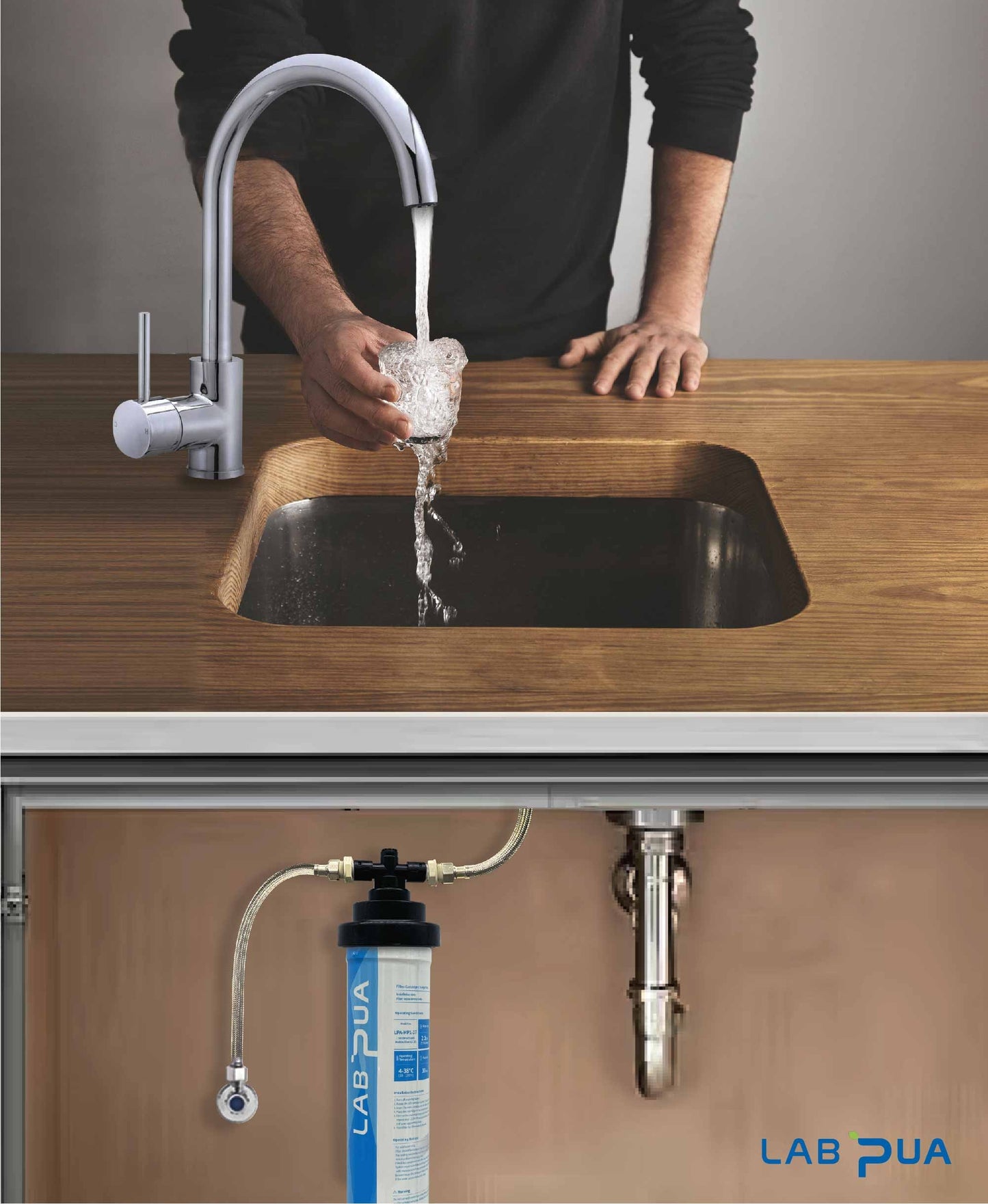 Lab Pua Residential High Flow Water Filter Kit LPA-CS5-17 17"