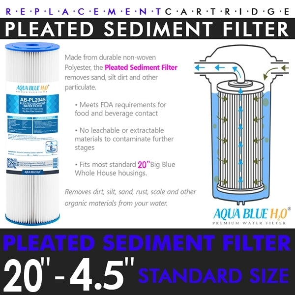 20 x 4.5 Whole House Water System with filter Option