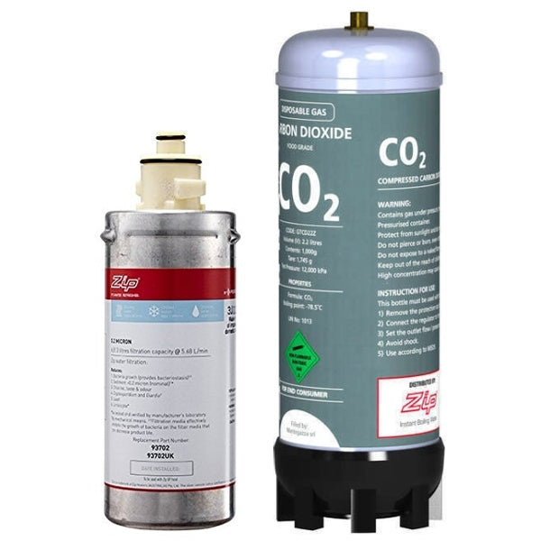 Zip Genuine MicroPurity 93702 Commercial Water Filter with Zip 91295 Sparkling Replacement Cartridge