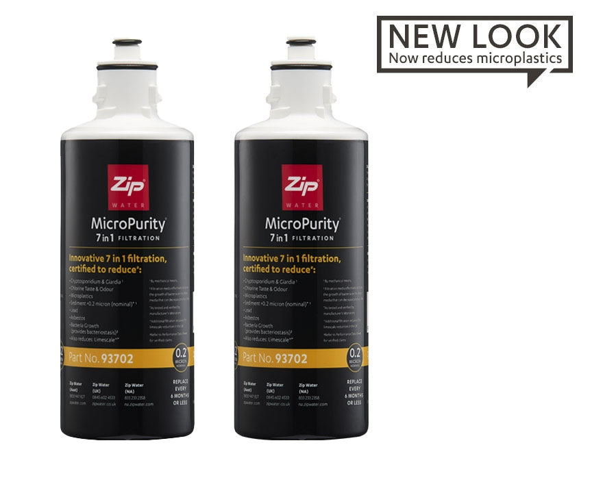 2x Zip HydroTap Water Filter MicroPurity 93702 0.2 Micron