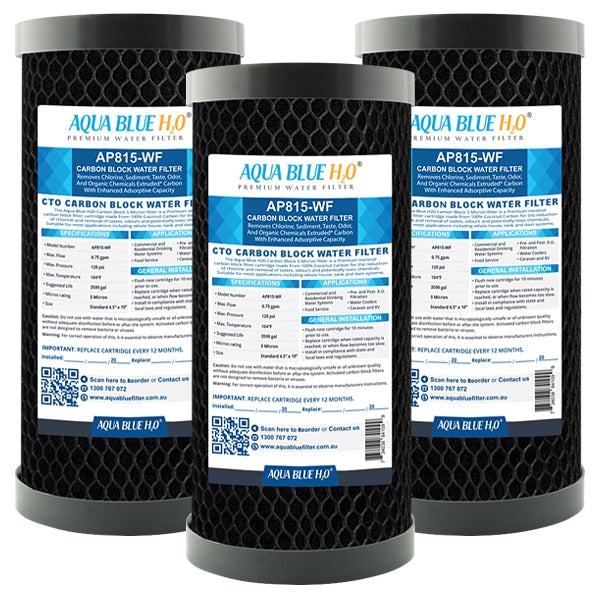 Whole House Water Filter System Carbon Block 10"x4.5" Replacement Filter