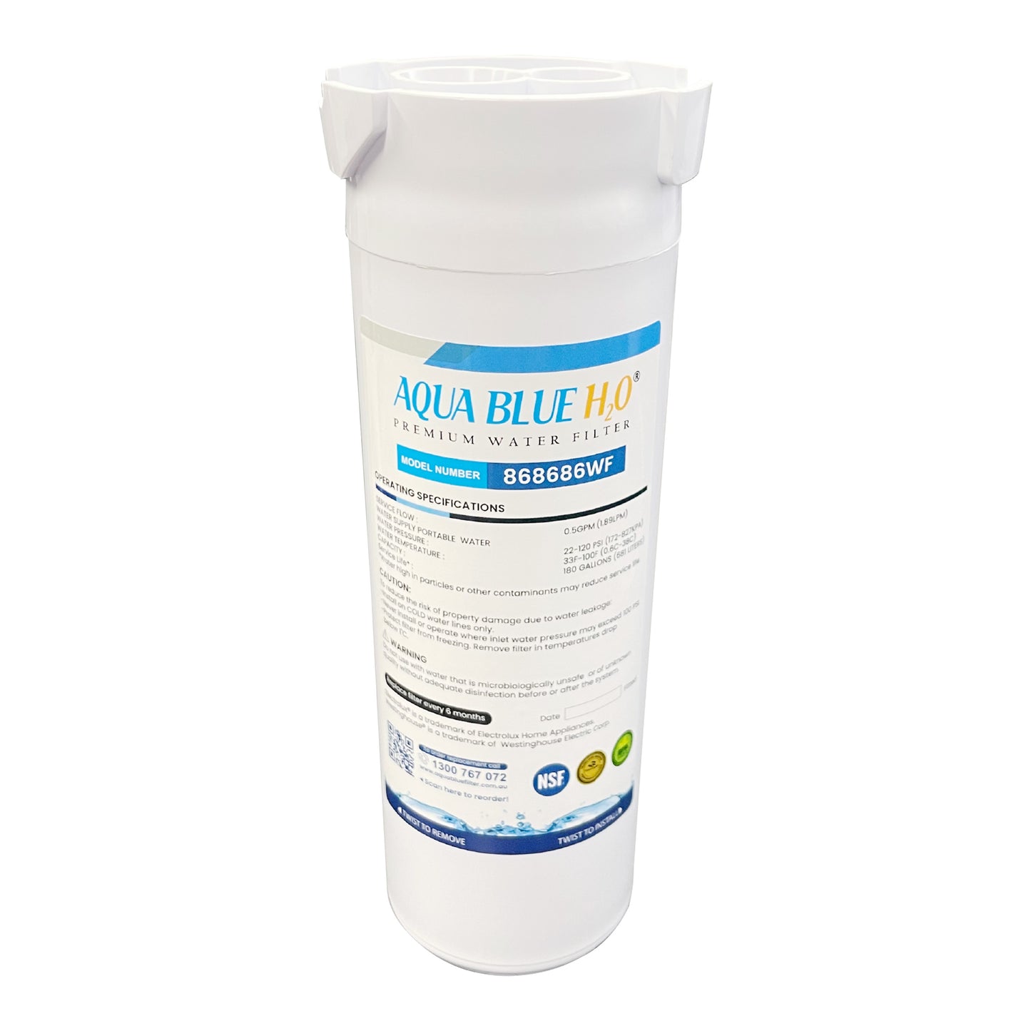 868686 Water Filter Fisher & Paykel FWC5 Water Filter for RF500Q