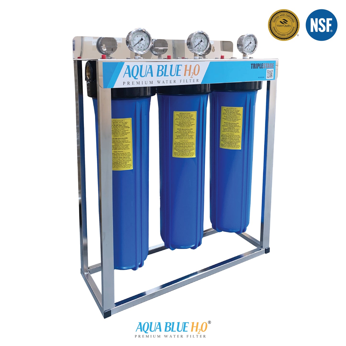 Whole House Water Filters with Jasper Cover Triple 99% eliminate bacteria