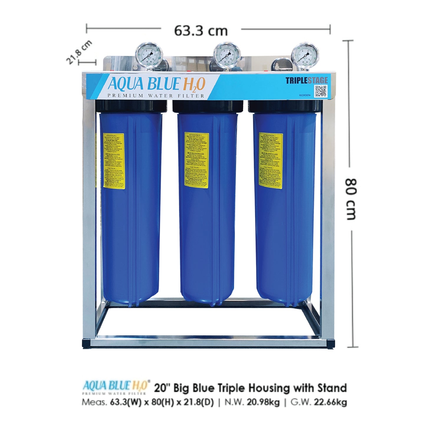 Whole House Water Filters with Jasper Cover Triple 99% eliminate bacteria