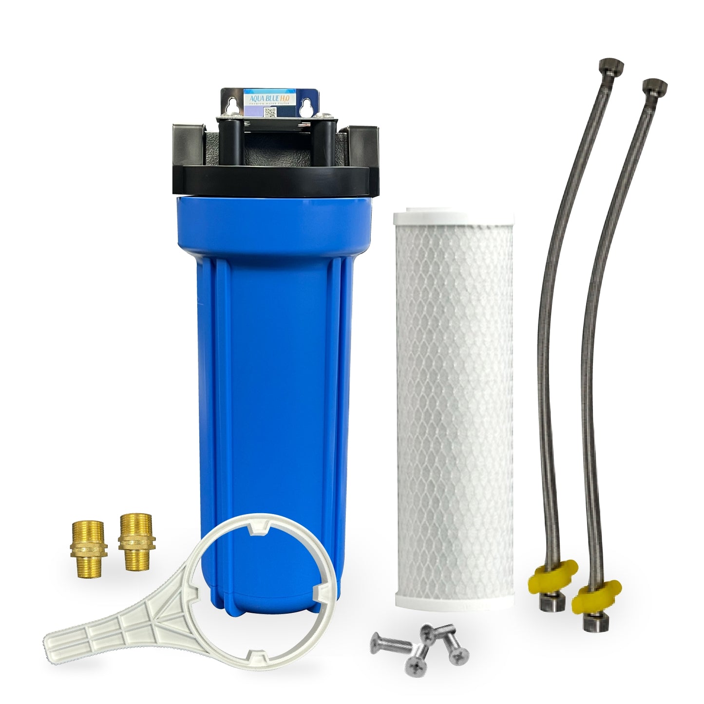 Single Water Filter System for Homes and Offices 10"X2.5" CTO Carbon Block Filter