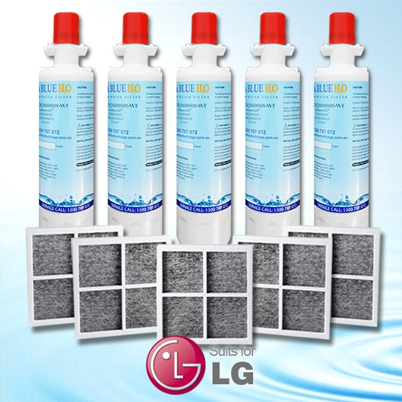 5X LG replacement filter ADQ36006101 with 5X Air filter ADQ73214404 Generic