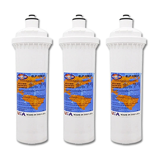 3x Omnipure ELF Carbon Block with Phosphate 12.7" ELF-10M-P