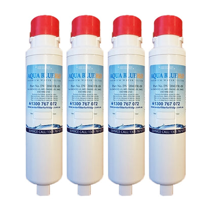 4x AQUA BLUE H20 DW2042FR-09﻿-WF DAEWOO SMEG WESTINGHOUSE Compatible Replacement Fridge Filter Cartridge