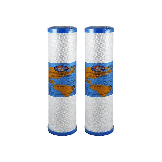 2x Omnipure-OMB934 10M The OMB-Series is designed to fit in standard 10" filter housings