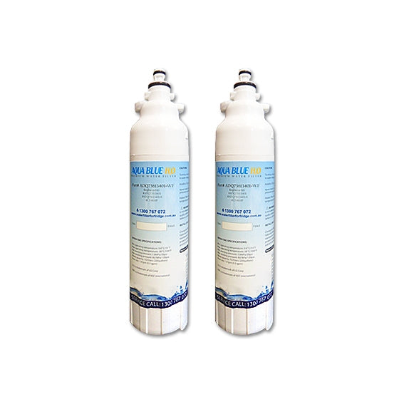 2xLG REPLACEMENT ADQ73613401, LT800P FRIDGE FILTER by AQUA BLUE H2O