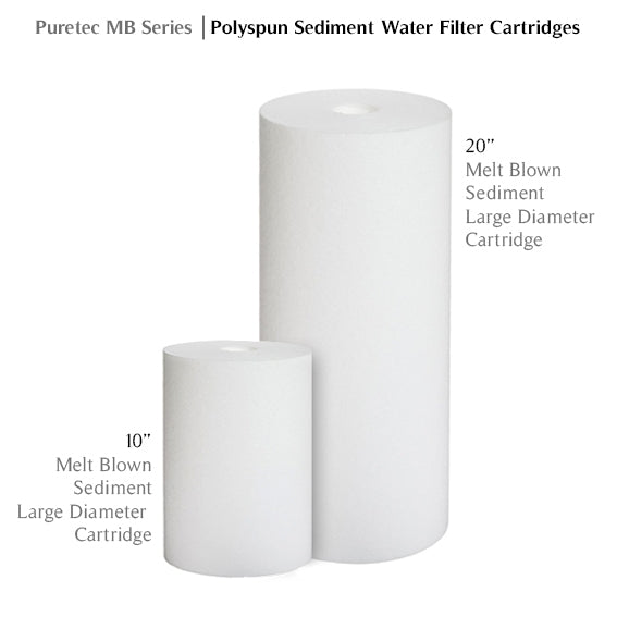 PuretecMB50LD2 Sediment filter 20" x 4.5" depth Polyspun Sediment Cartridges model