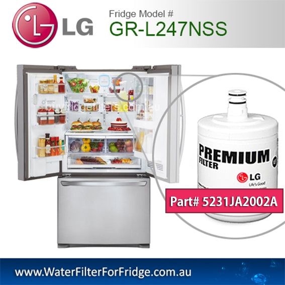 LG 5231JA2002A, LT500P Original Genuine Fridge Water Filter Premium, Cuno 3M