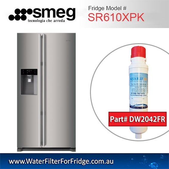 AQUA BLUE H20 DW2042FR-09 Smeg Fridge filters DW2042FR FOR SR610XPK