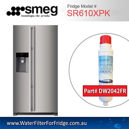 AQUA BLUE H20 DW2042FR-09 Smeg Fridge filters DW2042FR FOR SR610XPK