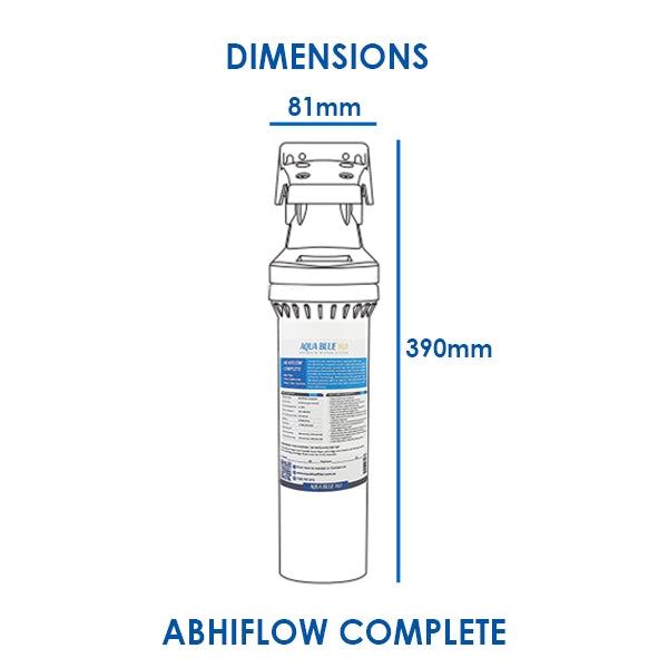 Aqua Blue H20  High Flow in-line - 4 Stage Water Filtration System Kit