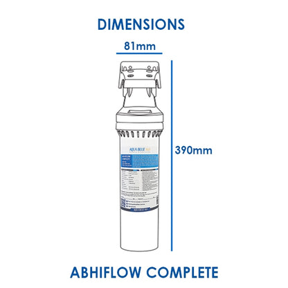 Aqua Blue H20  High Flow in-line - 4 Stage Water Filtration System Kit