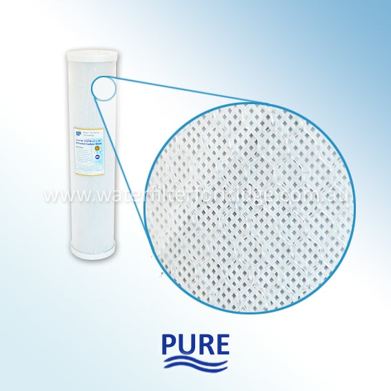Pure  91451/N  4.5"x 20" Big Blue Coconut Carbon Block 5 Micron Filter