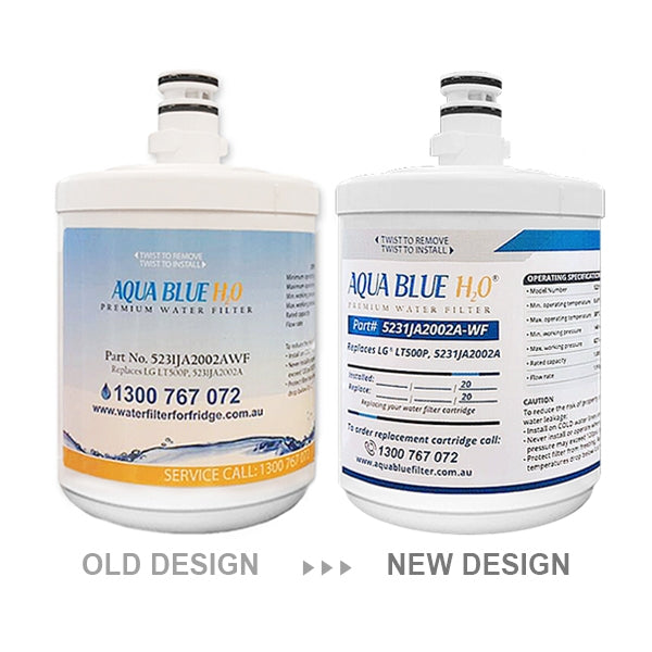 2x AQUA BLUE H2O GENERIC REPLACEMENT FOR LG 5231JA2002A, LT500P
