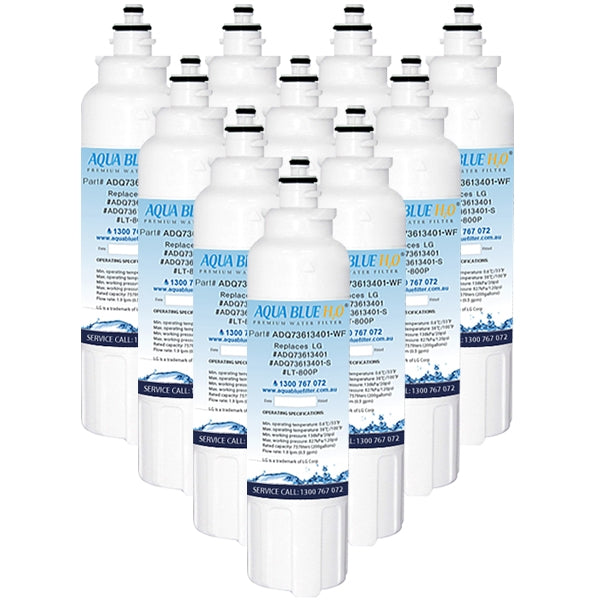 10xLG Replacement Water Filter ADQ73613401(LT800P) with 10xLG Air Filter ADQ73214404(LT120F)
